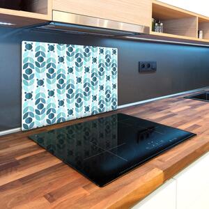 Kuchyňská deska velká skleněná Geometrické pozadí pl-ko-80x52-f-92560057