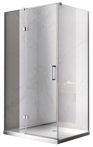 BPS-koupelny Obdélníkový sprchový kout HYD-OK02C 110x80 chrom/transparent - bez vaničky