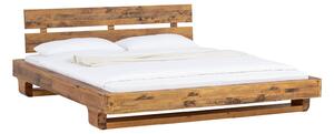 Masivní postel 140x200 Palermo recyklovaná borovice (Dřevěná postel 140x200 masiv)