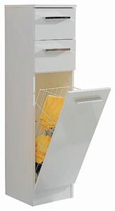 SPODNÍ SKŘÍŇKA, bílá, bílá, 30/119/33 cm Carryhome - Koupelnové série