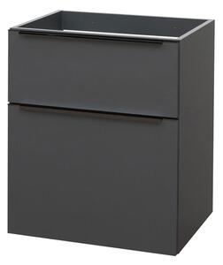 Mereo Mereo, Mailo, koupelnová skříňka 61 cm, bílá, dub, antracit, CN530SB