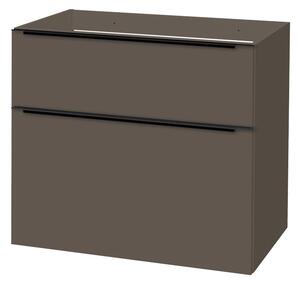 Mereo Mereo, Mailo, koupelnová skříňka 81 cm, bílá, dub, antracit, CN561SB