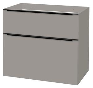 Mereo Mereo, Mailo, koupelnová skříňka 81 cm, bílá, dub, antracit, CN571SB
