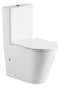 Mereo Mereo, WC kombi vario odpad, kapotované, Smart Flush RIMLESS, 605x380x825mm, keramické vč. sedátka, VSD91T1