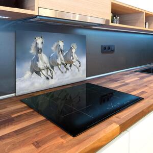 Kuchyňská deska skleněná Koně ve cvalu pl-ko-80x52-f-95257907