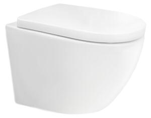 Mereo Mereo, WC závěsné kapotované, tiché splachování, RIMLESS, 495x360x370, keramické, vč. sedátka CSS115SN, VSD82T2