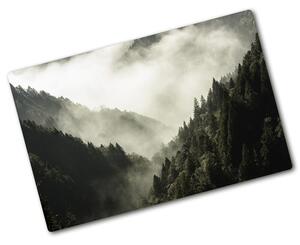 Kuchyňská deska skleněná Mlha nad lesem pl-ko-80x52-f-98626353