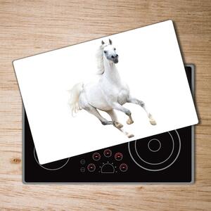 Kuchyňská deska skleněná Bílý arabský kůň pl-ko-80x52-f-99028092
