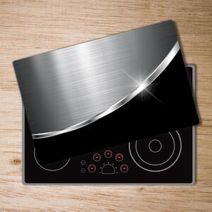 Kuchyňská deska velká skleněná Kovová abstrakce pl-ko-80x52-s-318414941