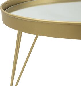 Zlatý dekorativní odkládací stolek Mauro Ferretti Gavia, 36,5x22 cm