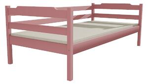Vomaks unit, s.r.o. Dětská postel DP 007 XL Povrchová úprava: netransparentní barva růžová, Rozměr: 140 x 200 cm