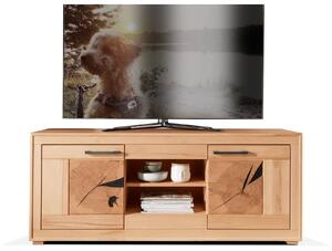TV stolek buk Alps II (TV stolek masiv buk)