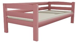 Vomaks unit, s.r.o. Dětská postel DP 010 XL Povrchová úprava: netransparentní barva růžová, Rozměr: 140 x 200 cm