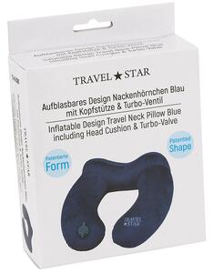 Travelstar Design nafukovací cestovní polštář - modrý