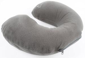 Travelstar set nafukovací cestovní polštář - šedý + maska na spaní - černá