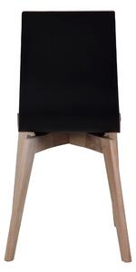 Černá/bělená jídelní židle Rowico Tibra