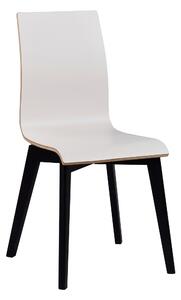 Bílá/černá jídelní židle Rowico Tibra