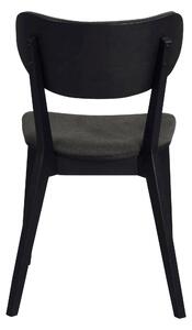 Tmavě šedá/černá jídelní židle Rowico Japra