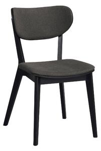 Tmavě šedá/černá jídelní židle Rowico Japra
