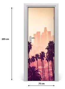 Fototapeta samolepící dveře Los Angeles město 75x205 cm