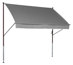 Upínací markýza Angerer (světle šedá, šířka 250 cm) (100274400057)
