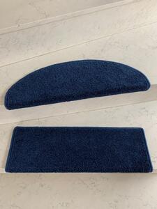 Nášlapy na schody Eton LUX půlkruh | tmavě modrý Velikost nášlapu: 24 x 65 cm, Tvar: Půlkruh