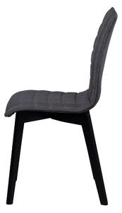 Tmavě šedá/černá jídelní židle Rowico Tibra