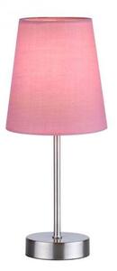 LD 11680-88 HEINRICH Stolní lampa, růžová, 1x E14 LED, stínidlo, šňůrový vypínač - LEUCHTEN DIREKT / JUST LIGHT