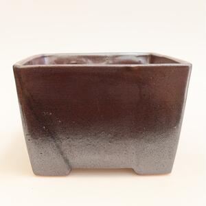 E-bonsai Keramická bonsai miska 15 x 15 x 10,5 cm kovová