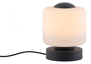 PAUL NEUHAUS LED stolní lampa antracit, kruhová, dotykový stmívač, nadčasový design 3000K
