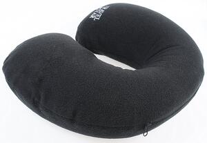 Travelstar set nafukovací cestovní polštář - černý + maska na spaní - černá