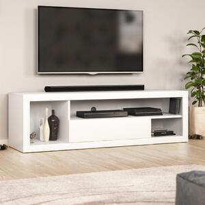 TV stolek Unte - 140x42,6x40 cm | bílý