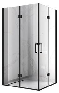 BPS-koupelny Obdélníkový sprchový kout HYD-OK13C-BL 120x90 černá/transparent - bez vaničky
