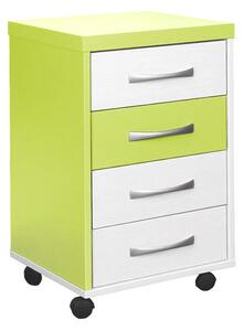 Kontejner na kolečkách Bradop MONTY C054 creme-limetka