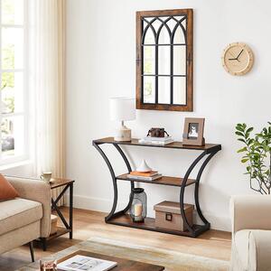 Massive home | Designový konzolový stolek Vintage hnědý LNT089B01