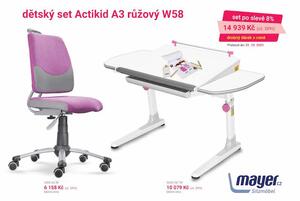 Dětský rostoucí set Mayer Actikid A3 růžový W58