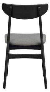 Černá/tmavě šedá jídelní židle Rowico Rotter