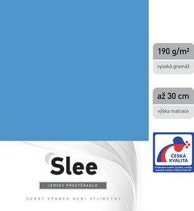 Slee jersey prostěradlo - denim Rozměr: 180 x 200 cm