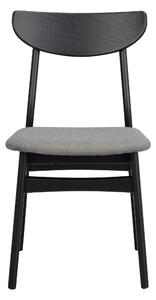 Černá/tmavě šedá jídelní židle Rowico Rotter
