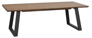 Hnědý dubový konferenční stolek Rowico Gary, 140 cm