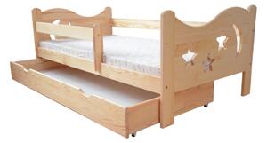 Vomaks Dětská postel DP 021 Rozměr: 70 x 160 cm, Barva: surové dřevo