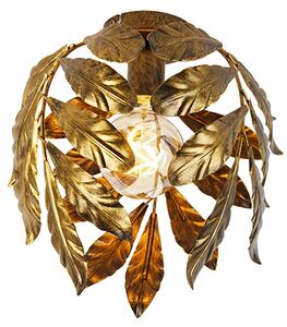 Vintage stropní svítidlo starožitné zlaté 30 cm - Linden
