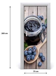 Fototapeta na dveře samolepící džem jahody 75x205 cm