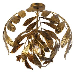 Vintage stropní svítidlo starožitné zlaté 45 cm - Linden
