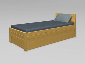 Ekointerier Havaj 86 jednolůžková postel s úložným prostorem - buk průběžný Moření: přírodní lak, Rozměr: 100 x 200 cm