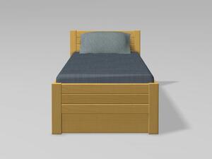 Ekointerier Havaj 86 jednolůžková postel s úložným prostorem - buk průběžný Moření: přírodní lak, Rozměr: 80 x 200 cm