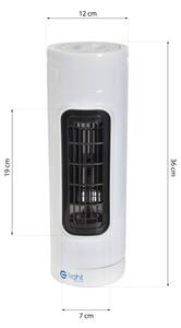 Stojací ventilátor TOWER 30W/230V bílá