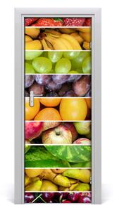 Fototapeta na dveře samolepící barevné ovoce 75x205 cm