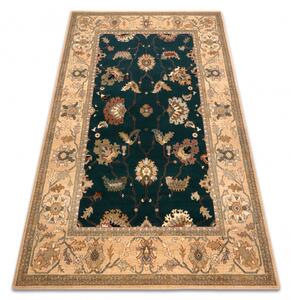 Kusový koberec vlněný Dywilan Polonia Loare Szmaragd zelený béžový Rozměr: 170x235 cm