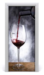 Fototapeta na dveře samolepící červené víno 75x205 cm